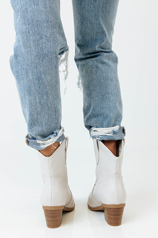 The Slater Faux Leather Cowboy Boot Image - 4