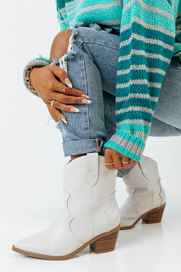 The Slater Faux Leather Cowboy Boot Image - 3