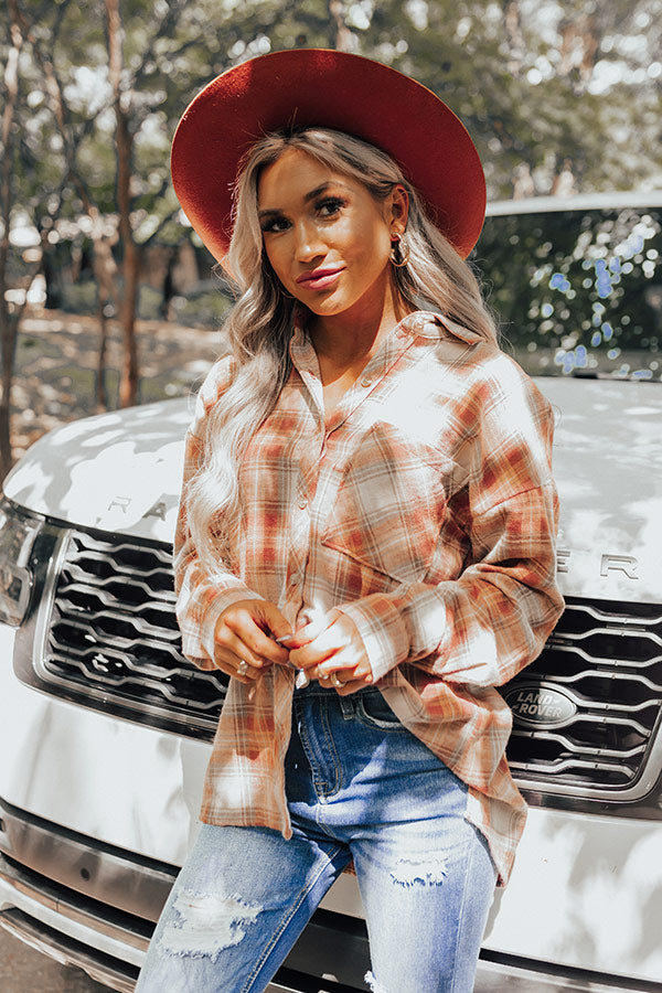 Overcome The Odds Flannel In Rust Image - 4