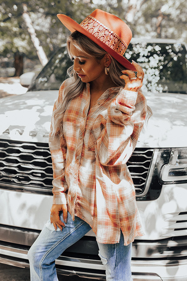 Overcome The Odds Flannel In Rust Image - 5