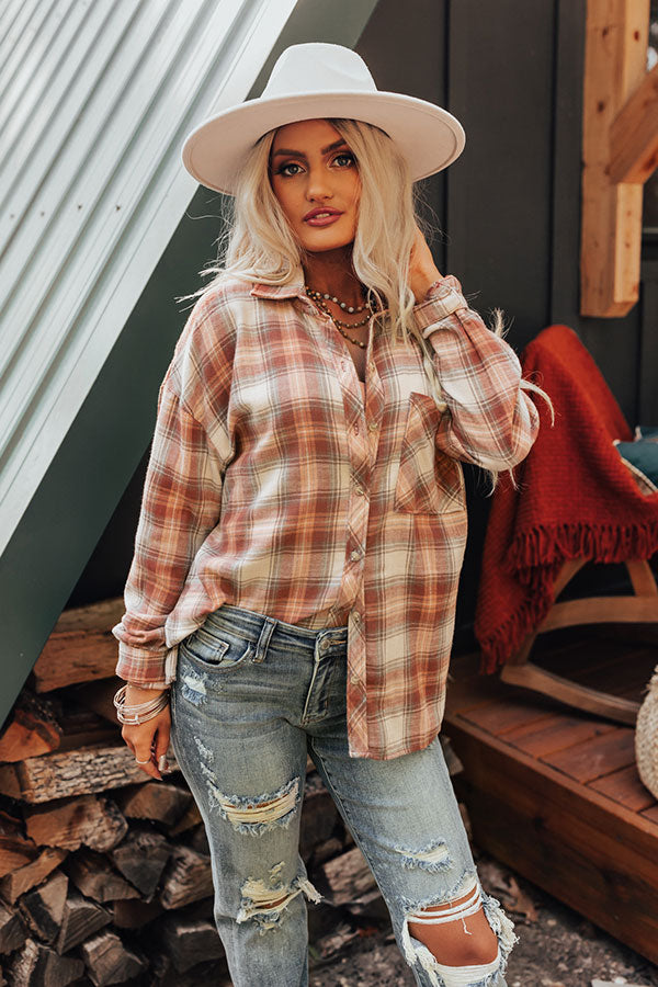 Overcome The Odds Flannel In Rust Image - 2