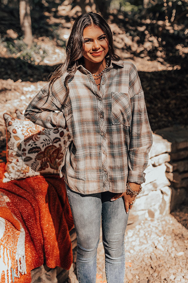 Overcome The Odds Flannel In Sage Image - 5