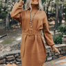 Slow Mornings Sweater Dress in Cinnamon Image - 1
