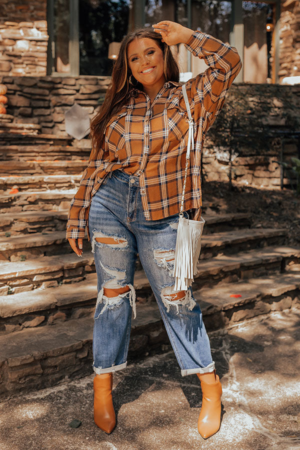 Risen The Casa High Waist Distressed Jean Curves Image - 2