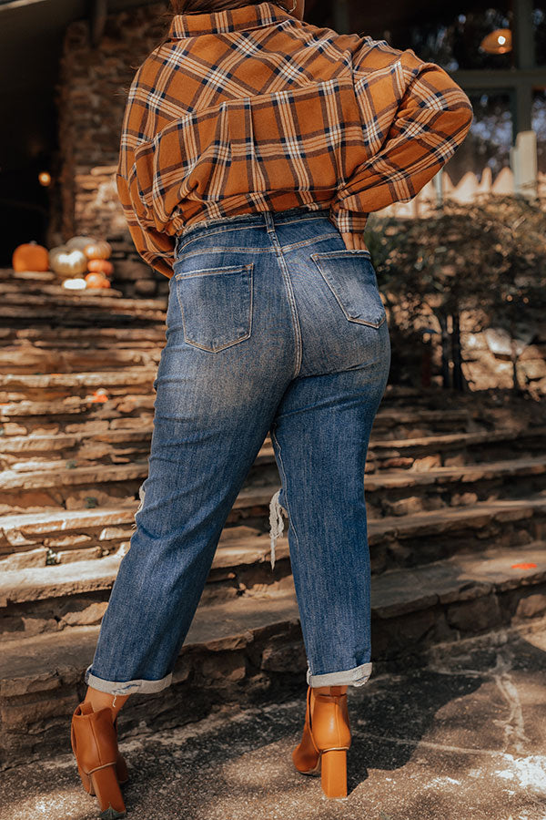 Risen The Casa High Waist Distressed Jean Curves Image - 4