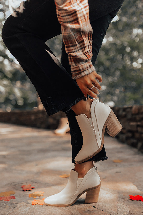 The Tuck Faux Leather Bootie Image - 1