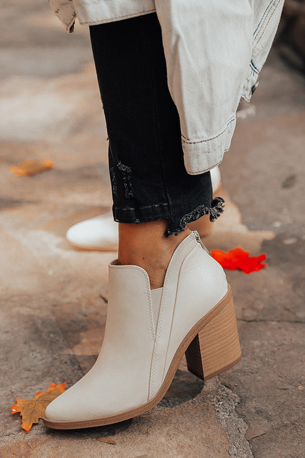 The Tuck Faux Leather Bootie Image - 3