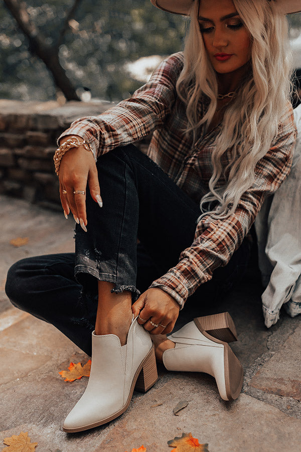 The Tuck Faux Leather Bootie Image - 4