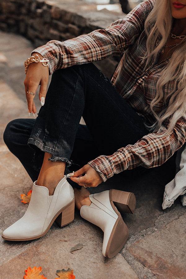 The Tuck Faux Leather Bootie Image - 2