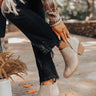 The Shawn Faux Leather Bootie In Taupe Image - 1