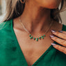 Garden Gate Necklace In Emerald Image - 1