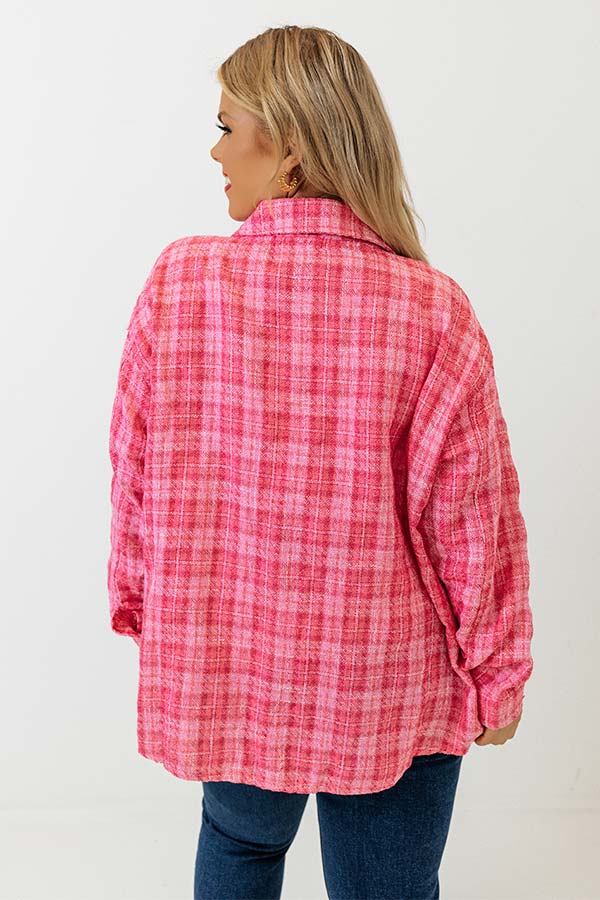 Keeping It On Brand Tweed Lightweight Jacket Curves Image - 5