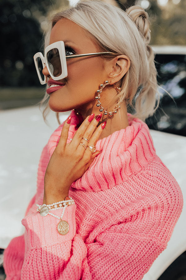 Chat With Me Hoop Earrings Image - 1