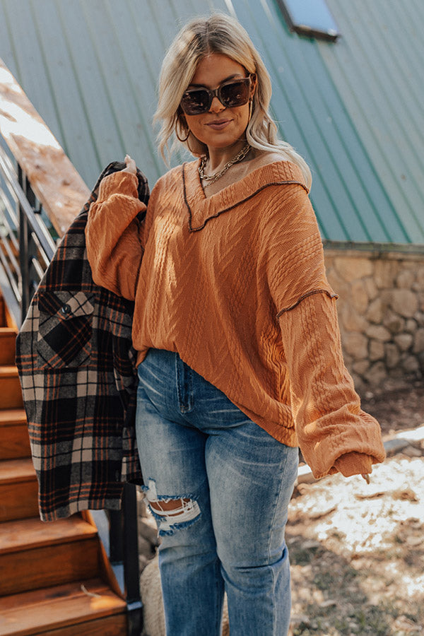 Peanut Brittle Knit Sweater Top Curves Image - 1