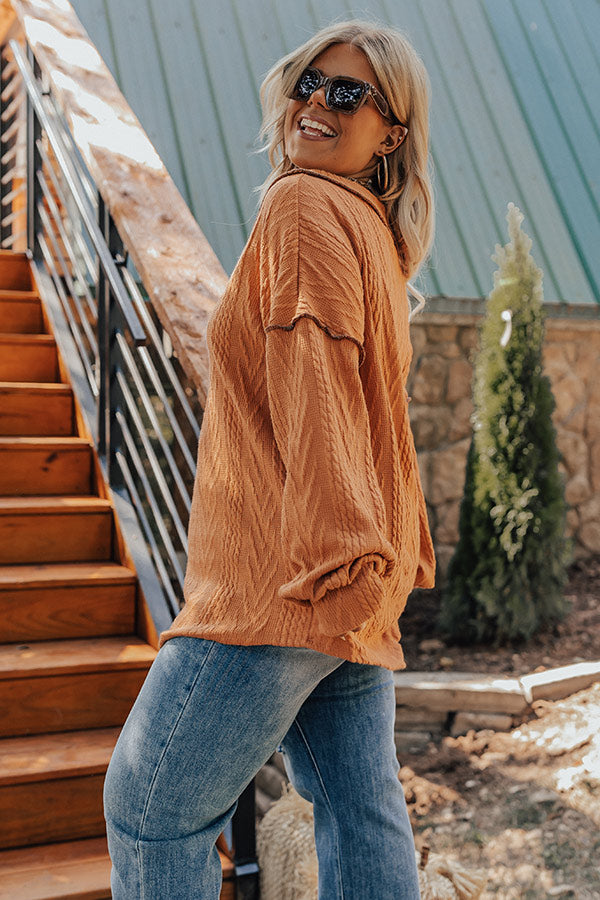 Peanut Brittle Knit Sweater Top Curves Image - 5