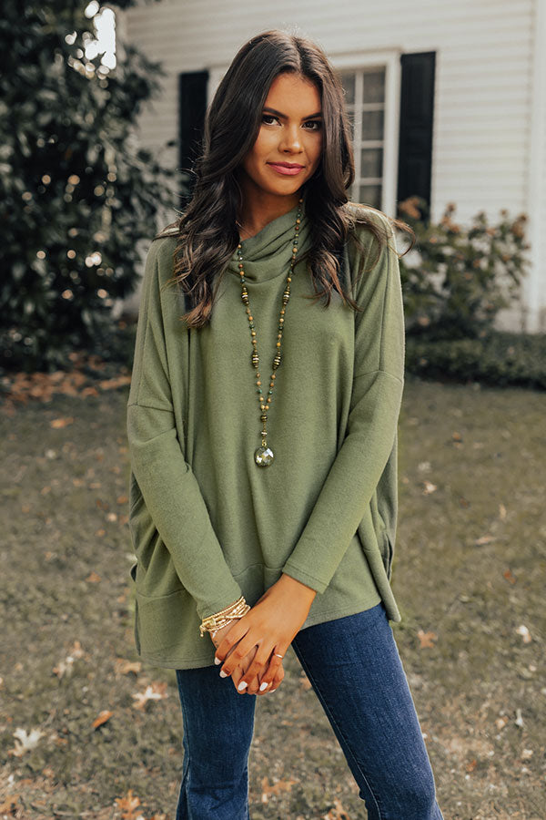 Under Your Spell Shift Tunic In Olive Image - 1
