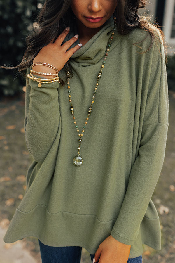 Under Your Spell Shift Tunic In Olive Image - 3