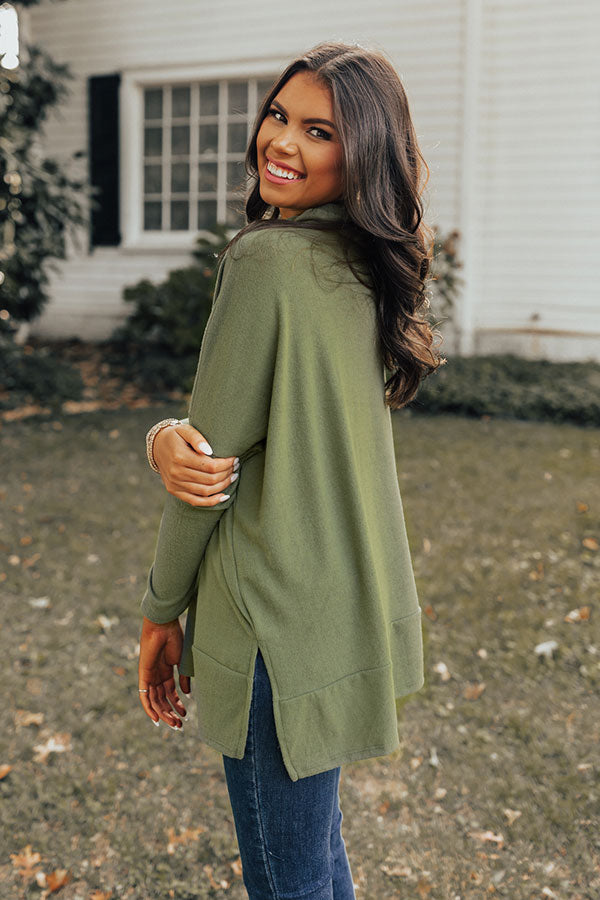Under Your Spell Shift Tunic In Olive Image - 4