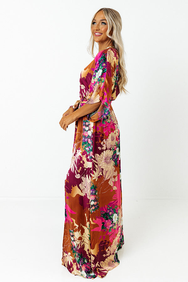 Caught Up In Love Satin Maxi • Impressions Online Boutique