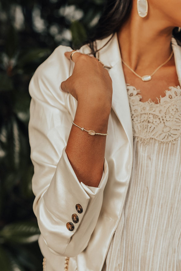 Kendra Scott Grayson Bracelet Mother Of Pearl Stretch Bracelet