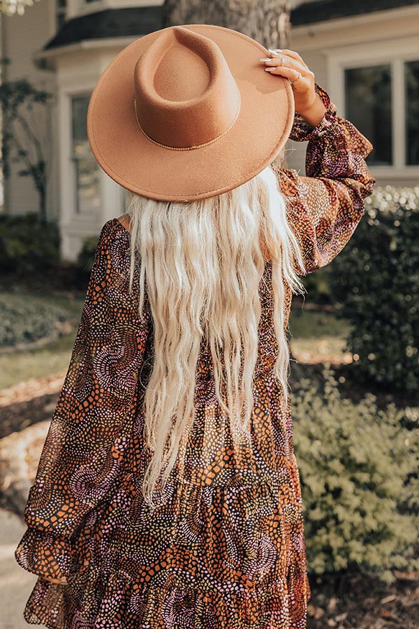 Maple Latte Felt Fedora in Camel Image - 4