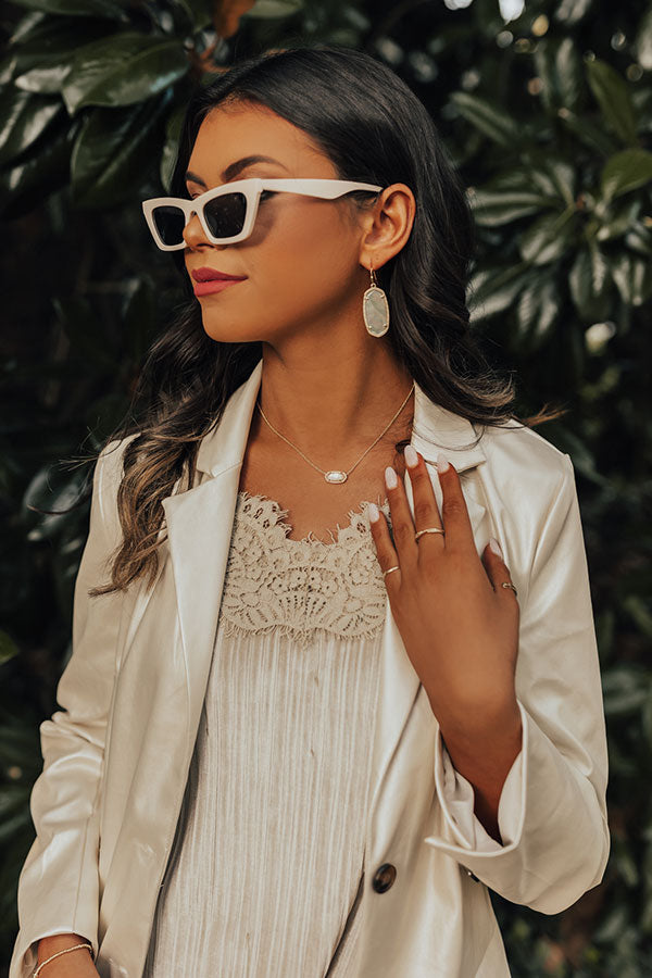 Kendra Scott Elle Gold Drop Earrings in Golden Abalone Image - 1