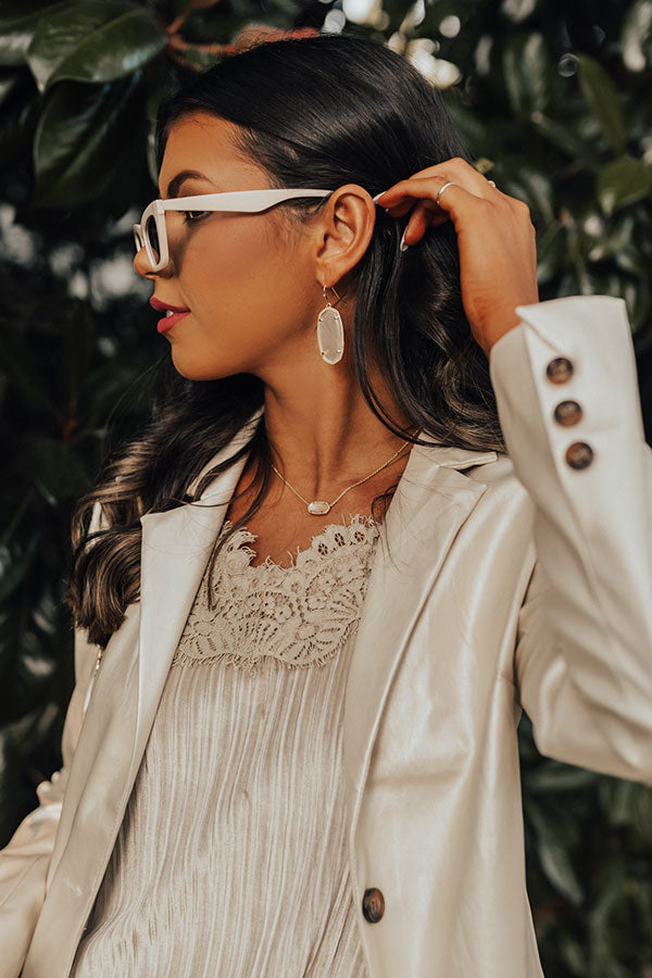 Kendra Scott Elle Gold Drop Earrings in Golden Abalone Image - 3