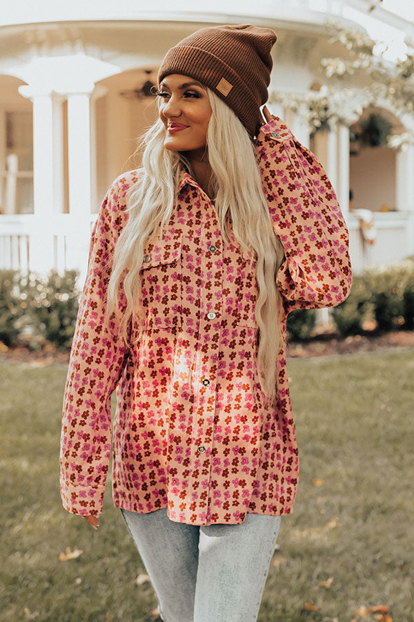 The Bloom Corduroy Button Up Top Image - 1