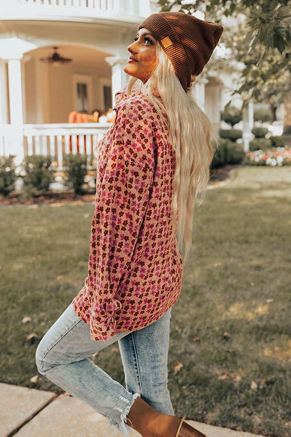 The Bloom Corduroy Button Up Top Image - 5