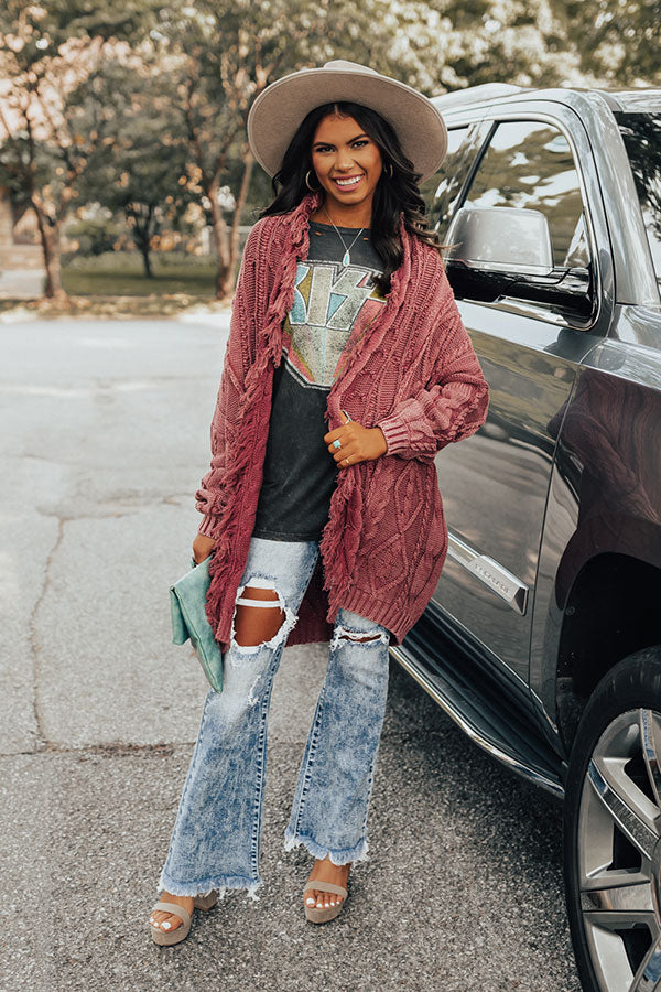 Cozy In Montauk Cable Knit Cardigan Image - 2