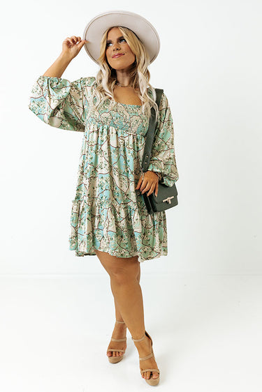 Follow Your Dreams Babydoll Dress    Curves