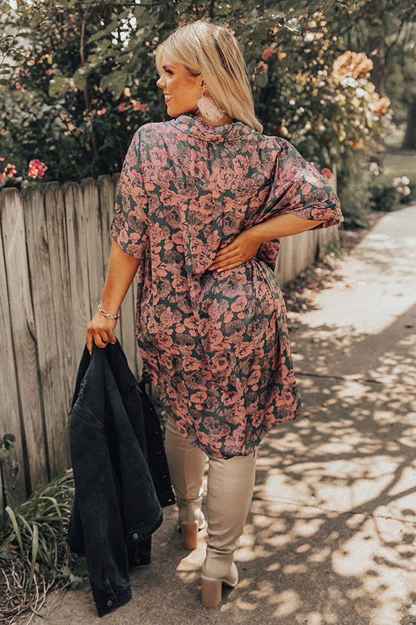 Finding Romance Floral Tunic Dress Curves Image - 4