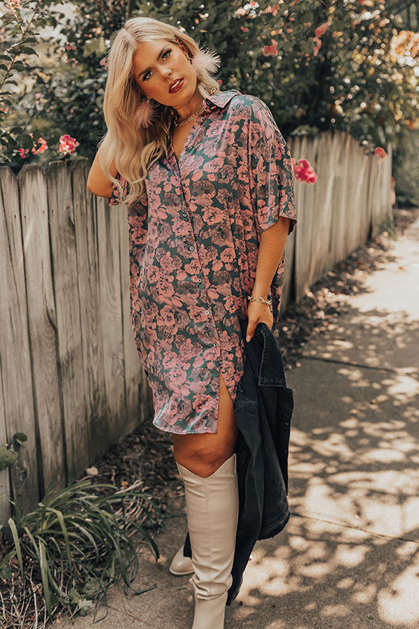 Finding Romance Floral Tunic Dress Curves Image - 5