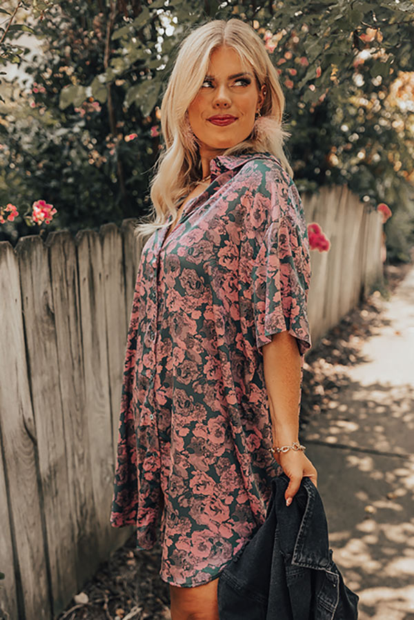 Finding Romance Floral Tunic Dress Curves