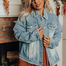Surprise Visit Embellished Denim Jacket Curves Image - 1