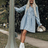 Take It From Here Denim Dress Image - 1