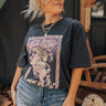 Yee Haw Distressed Boyfriend Tee Curves Image - 1