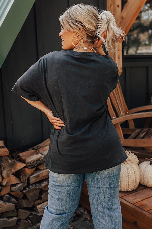 Yee Haw Distressed Boyfriend Tee Curves Image - 4