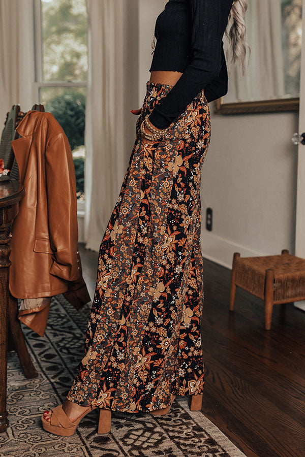 Draw You In Floral Pants Image - 3