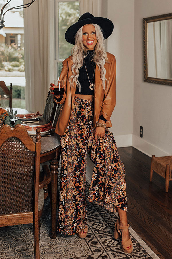 Draw You In Floral Pants Image - 5