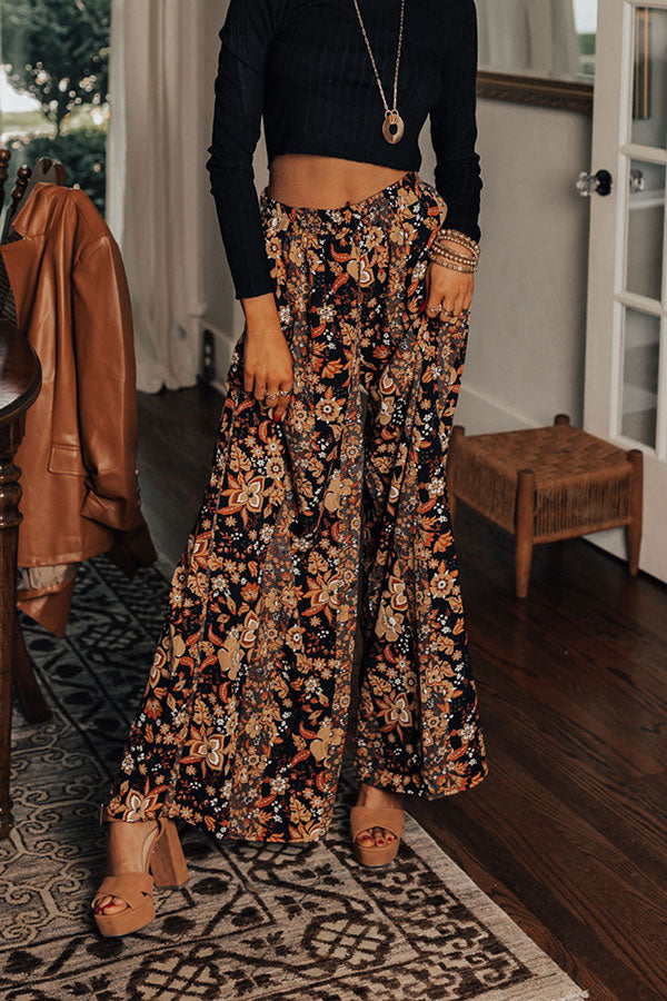 Draw You In Floral Pants Image - 2