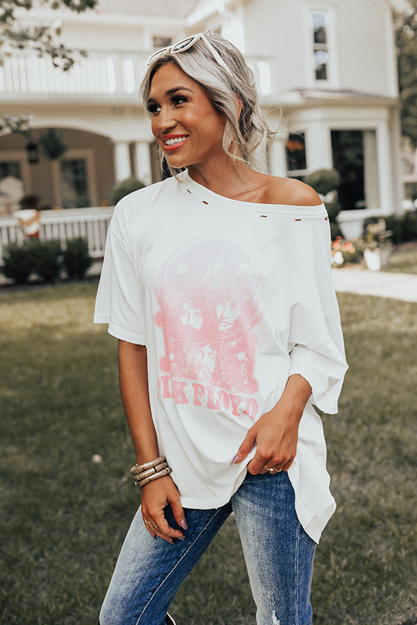 Pink Floyd Portrait Distressed Graphic Tee • Impressions Online Boutique