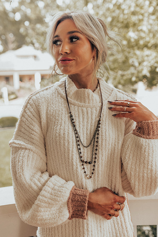 Casual Chats Semi Precious Layered Necklace In Brown Image - 4