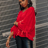 Cause To Covet Velvet Top In Red Image - 1
