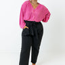 Speak Up High Waist Trousers Curves Image - 1