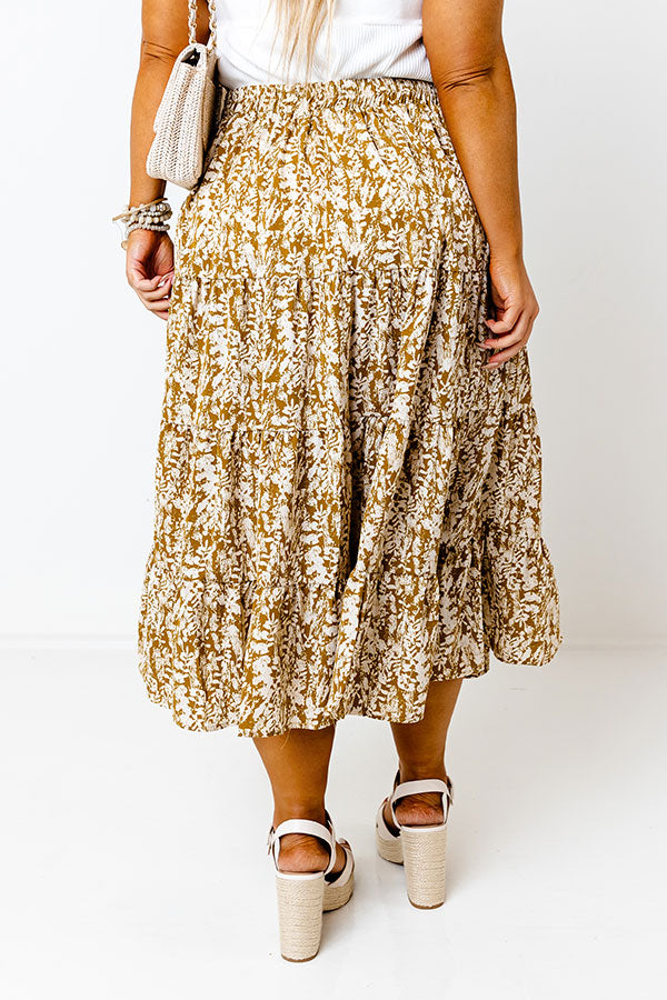 Over The Bridge Skirt In Lime Curves Image - 3