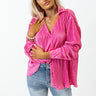 Slope City Pleated Top In Pink Image - 1