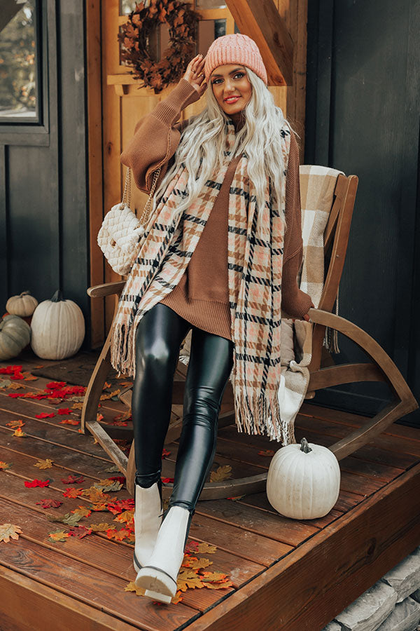 Stars Hollow Houndstooth Scarf Image - 3