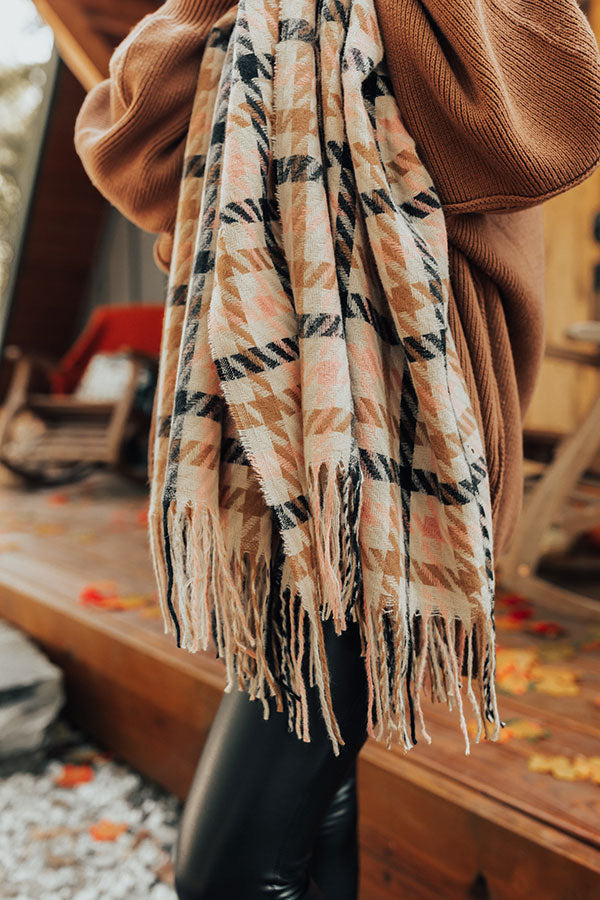 Stars Hollow Houndstooth Scarf Image - 5