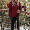 Full Of Warmth Tunic Sweater In Dark Rust Curves Image - 1